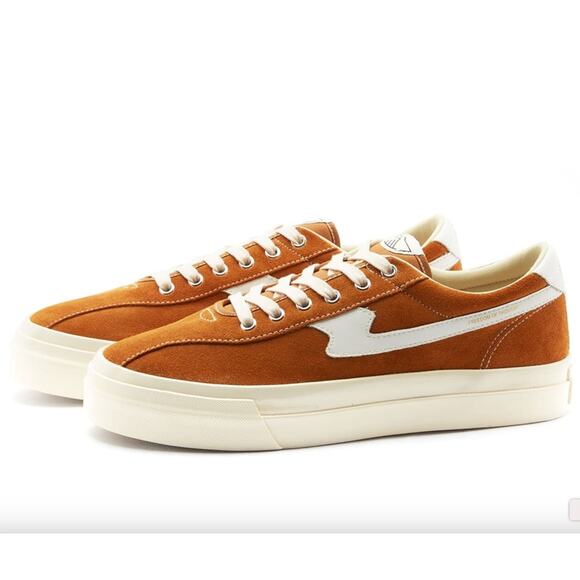 Stepney Workers Club SWC Dellow Suede S-Strike Sneakers Curry/White sz 42EU/8US - Picture 1 of 12